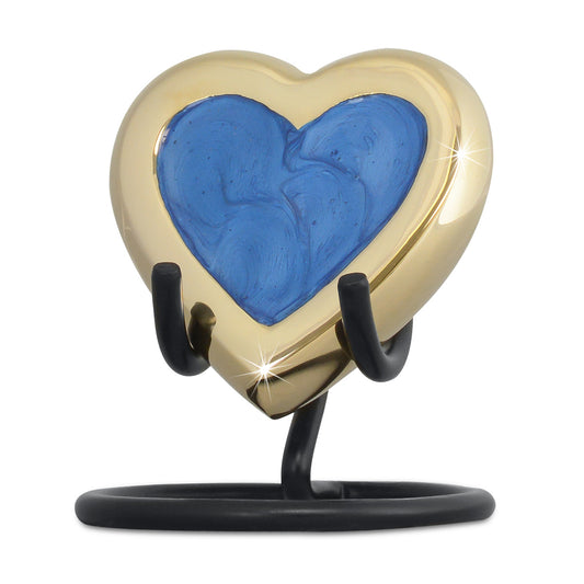 Loving Heart Blue Pewter Keepsake